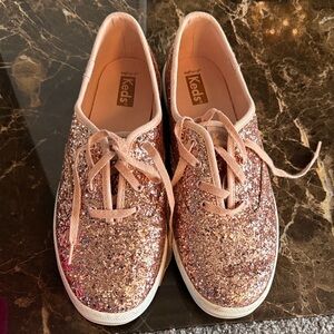 Keds Women's Sparkling Glitter Sneakers - Rose Gold